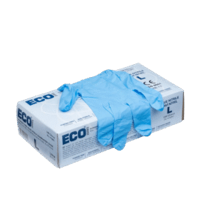 ECO Mavi Nitril Pudrasız Muayene Eldiveni Large - 100'lü Paket