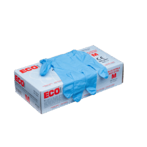 ECO Mavi Nitril Pudrasız Muayene Eldiveni Medium - 100'lü Paket