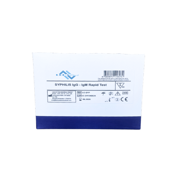 Lera Check Syphilis IgG IgM Rapid Test Kaseti – 25’li Paket - Görsel 2