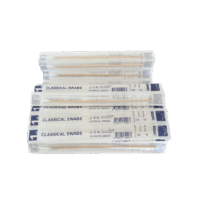 Microcult Klasik Steril Swab (Ahşap Saplı, Pamuk Uçlu) - 100l'ü Paket