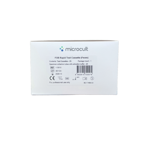 Microcult Fob Hızlı Test Kaseti (Gaita) – 25’li Paket - Görsel 2
