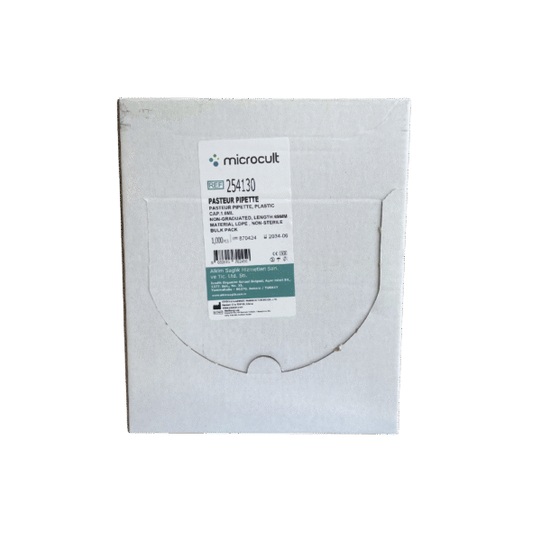Microcult Pasteur Pipet 1,0 mL – 1000’li Paket - Görsel 2
