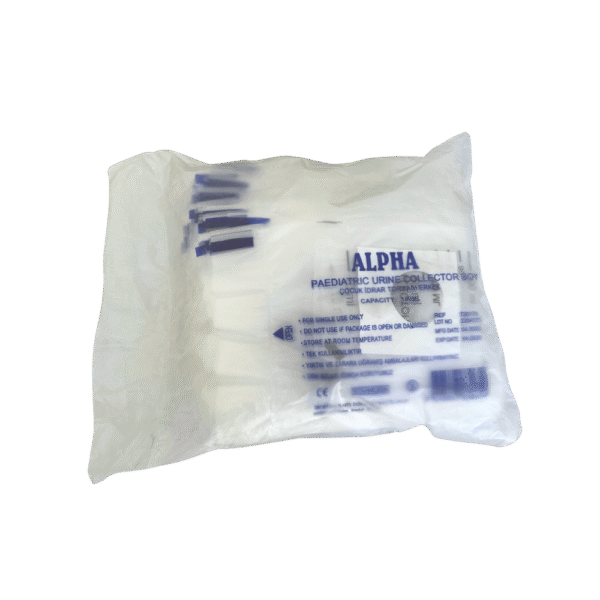 Alpha Erkek Çocuk İdrar Toplama Torbası 100 mL - 100’lü Paket - Görsel 2