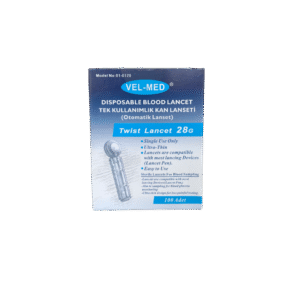VEL-MED Kan Lanseti 28G – 100'lü Paket